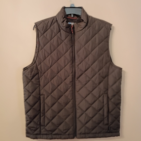 Hawke & Co Quilted Dark Brown Men's Vest Size M - Picture 2 of 9